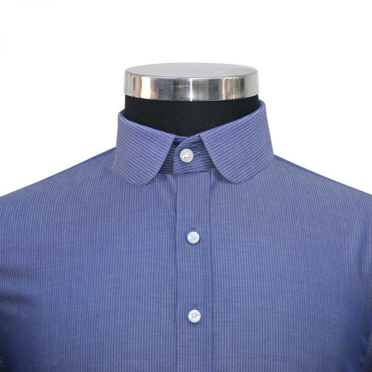 Blue-Indigo Penny collar shirt - John Clothier London