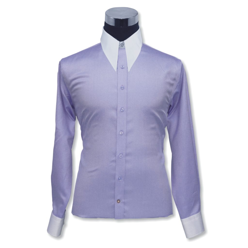 Lilac Spear collar shirt Lilac Diamond.S | - John Clothier