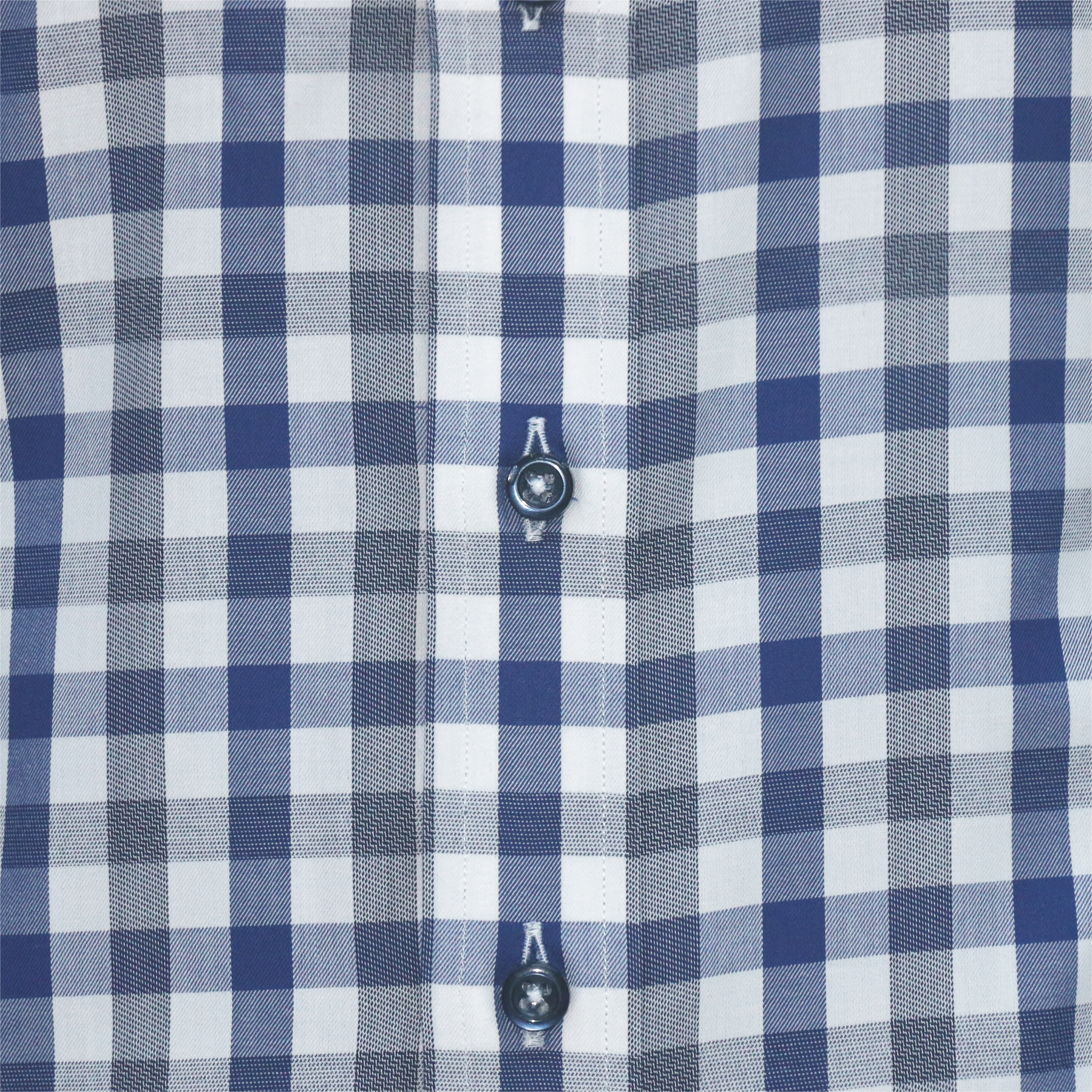 3D-Grey-Checks Penny Collar Shirt - John Clothier London