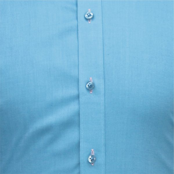 Sea-Blue Oxford Tab Collar