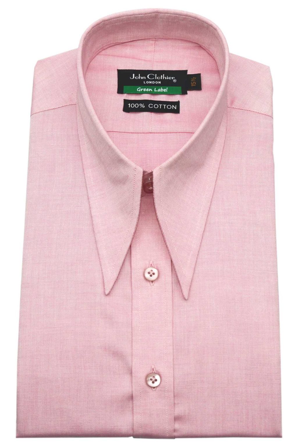 Pink Spearpoint Collar Shirt - John Clothier London Online