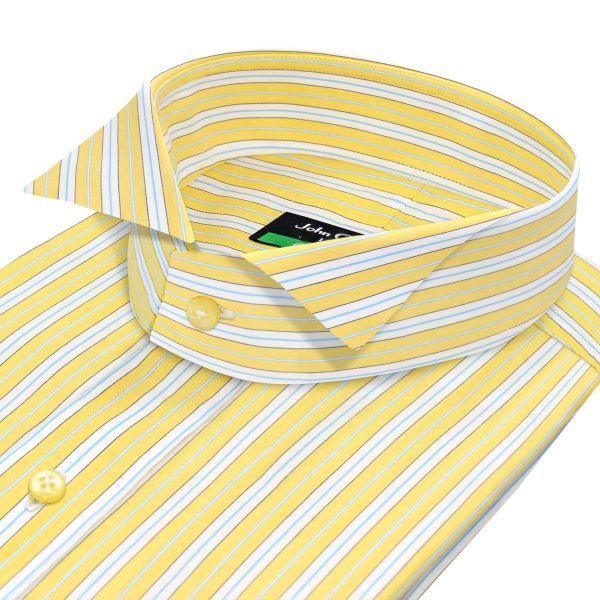 Yellow Stripes Wing Tip Collar
