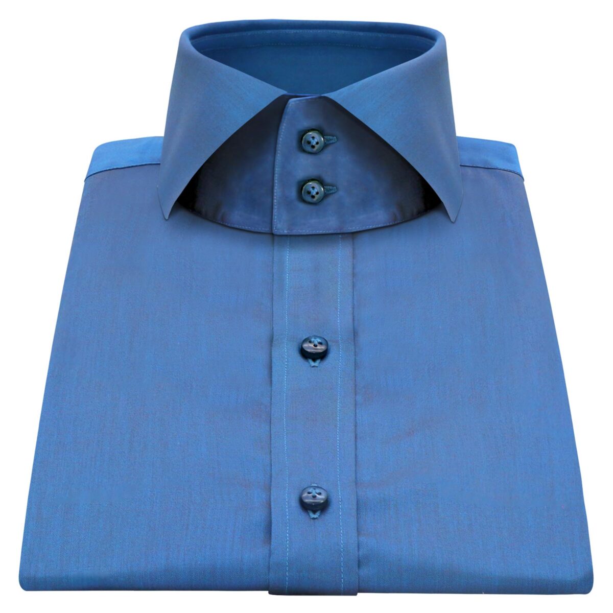 2 button high collar dress shirt High Club Collar Shirt - 2 Medium (15 1/2 neck