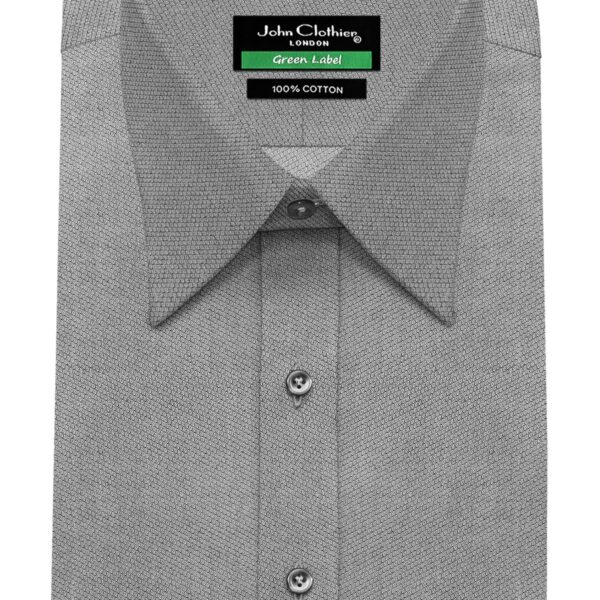 Textured Grey Classic Collar