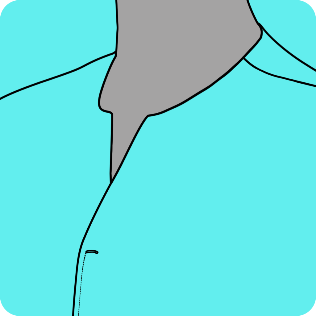 Collarless Open V