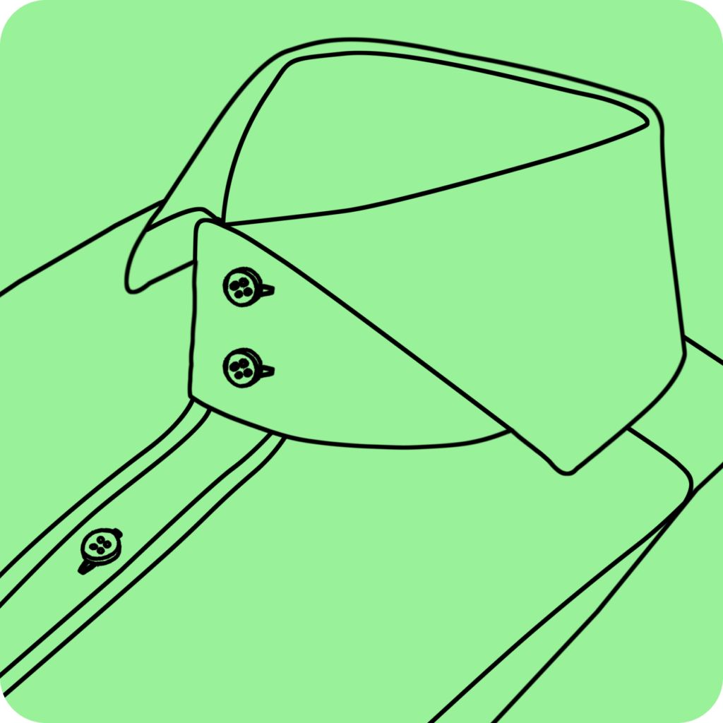 High Cutaway Collar 2 buttons
