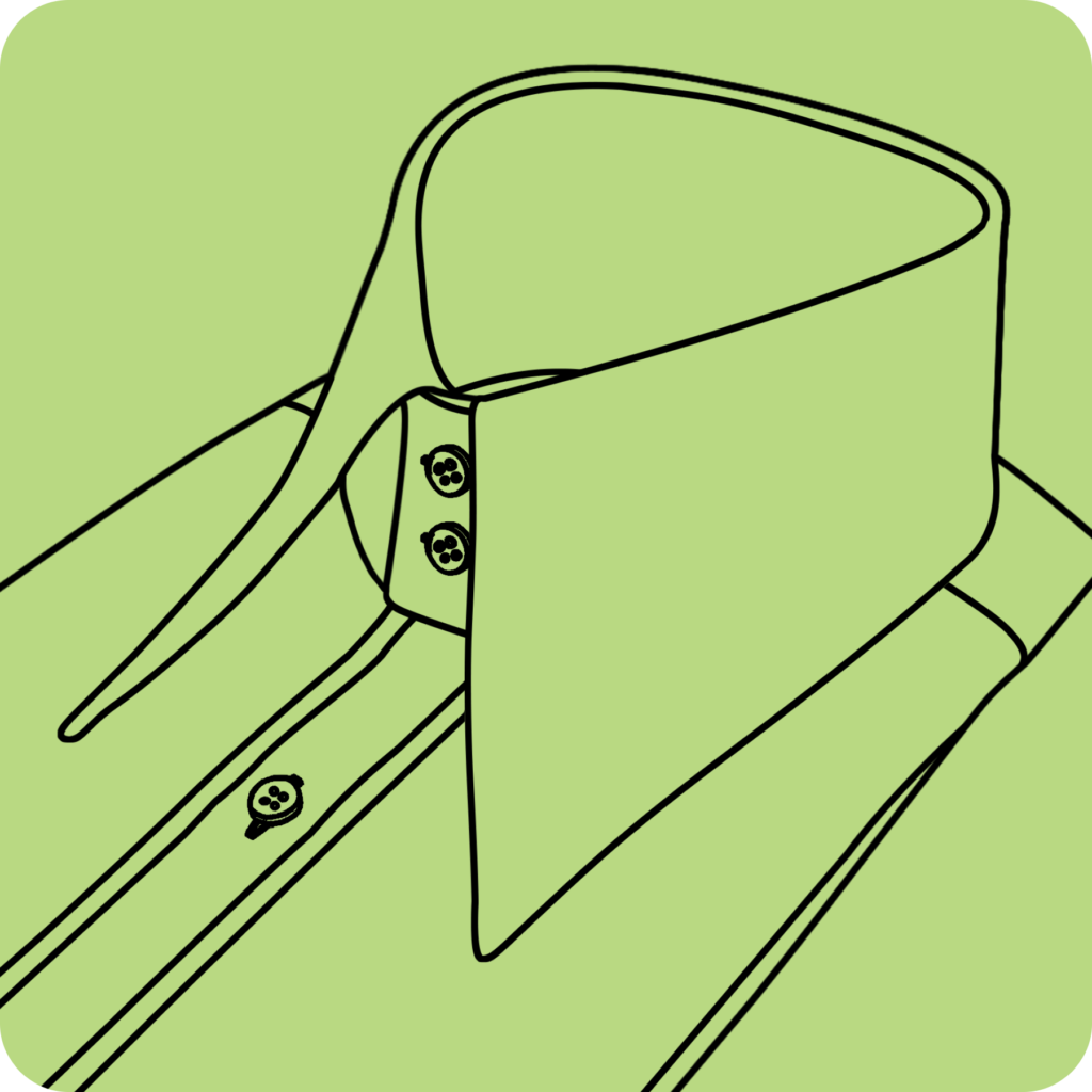 High Long Collar 2 buttons