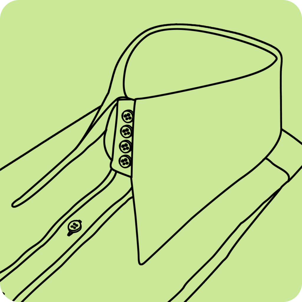 High Long Collar 4 buttons