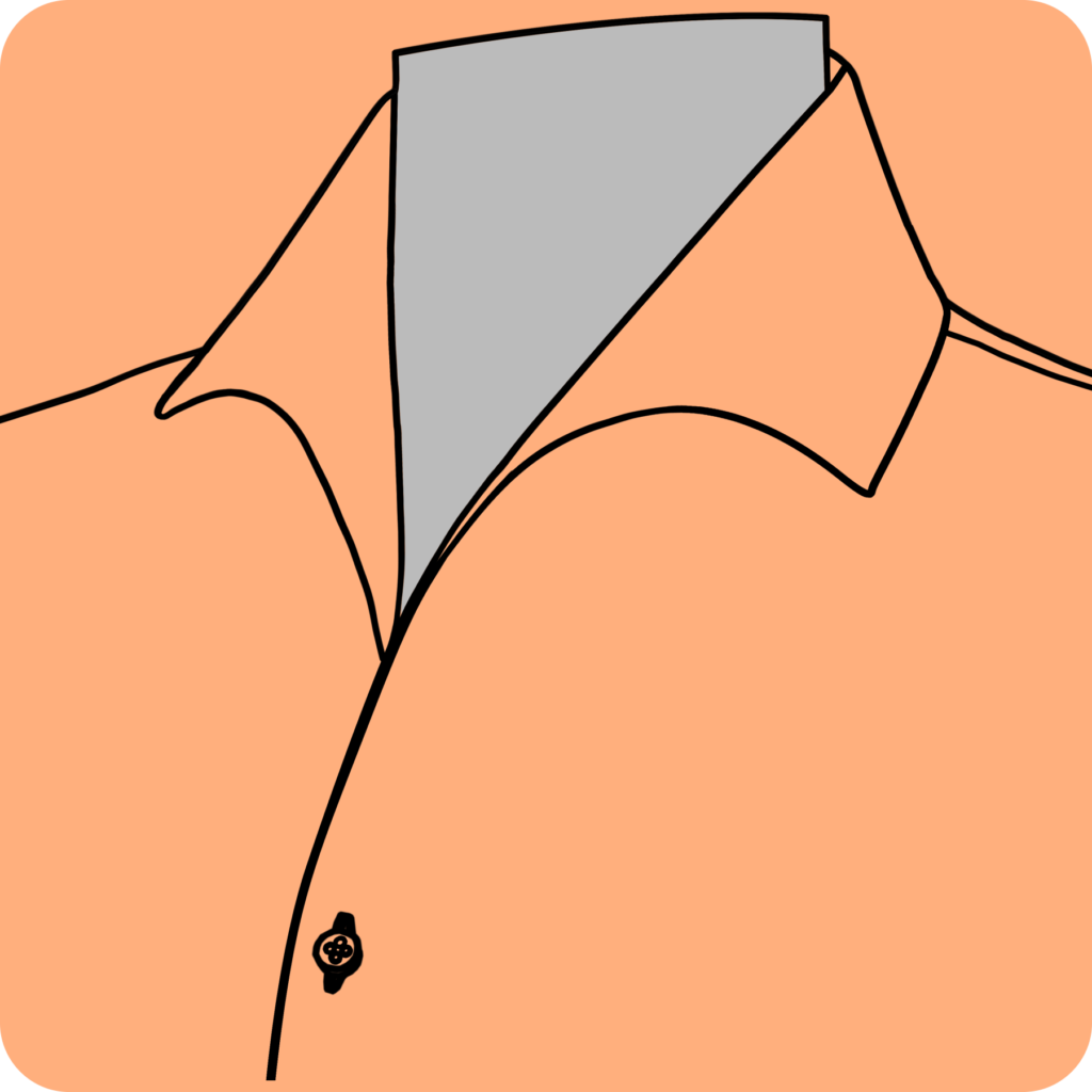 High Open Lapel Collar