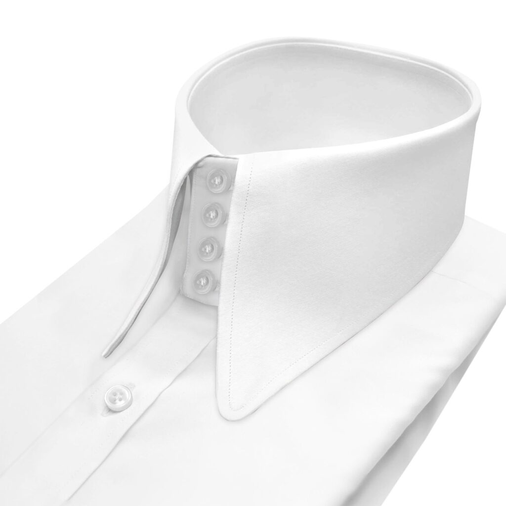 High Long Round Collar 4 buttons