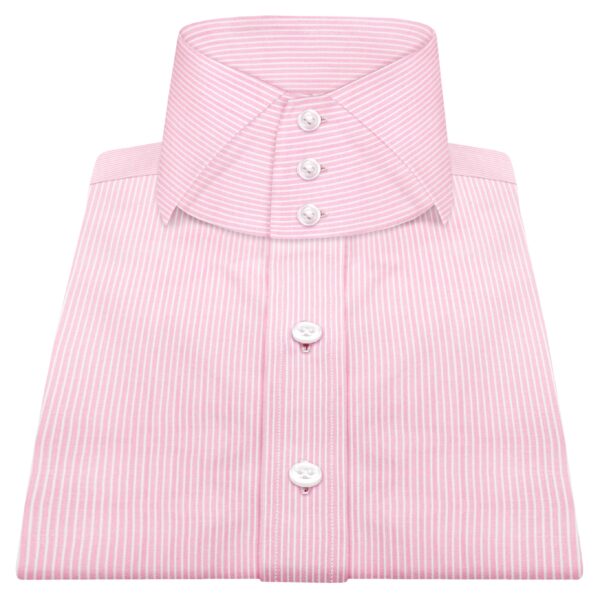 Soft Pink Stripes High Cutaway 3 Button Collar Size 16