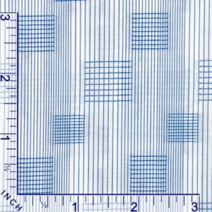 1200-61 Blue square stripes
