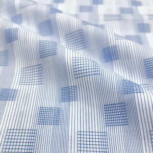 1200-61 Blue square stripes