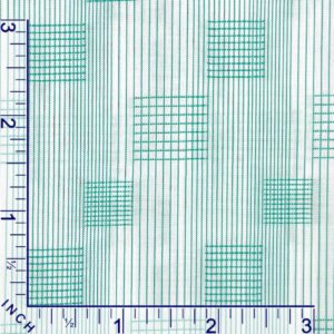1200-62 Mint Green square stripes