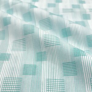 1200-62 Mint Green square stripes