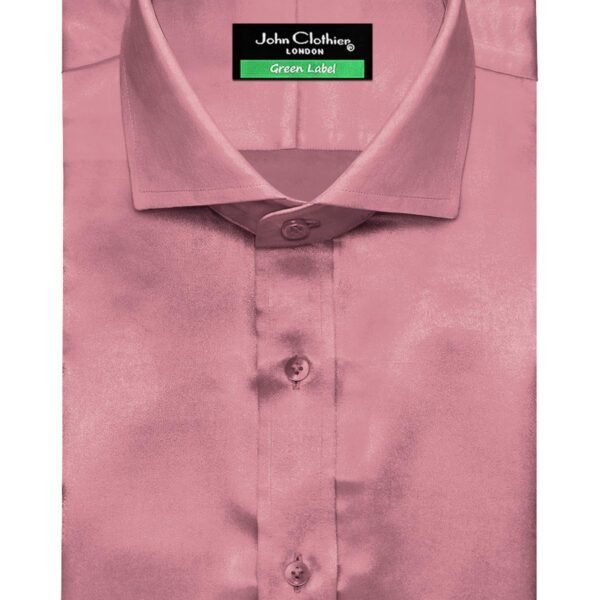 Dusky Rose Silky Satin Cutaway Collar